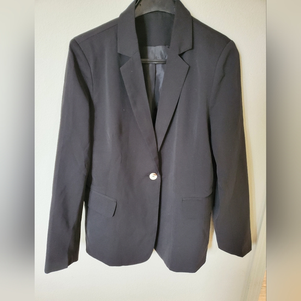 Classic Black Blazer Women's Size L